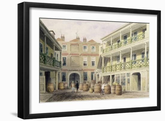 The Bell Inn, Aldersgate Street, 1851-Thomas Hosmer Shepherd-Framed Giclee Print