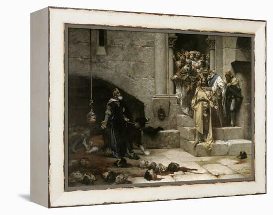 The Bell of Huesca, 1880-Jose Casado Del Alisal-Framed Premier Image Canvas
