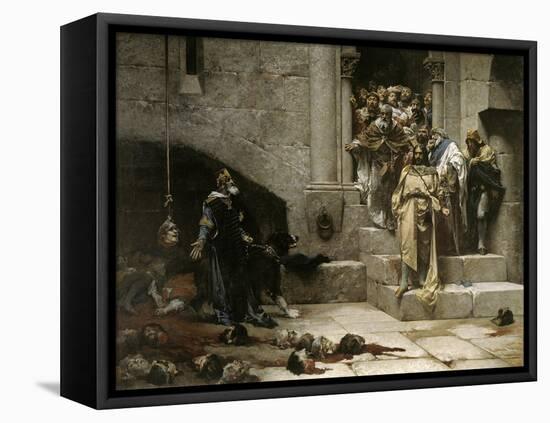 The Bell of Huesca, 1880-Jose Casado Del Alisal-Framed Premier Image Canvas