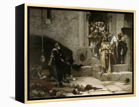 The Bell of Huesca, 1880-Jose Casado Del Alisal-Framed Premier Image Canvas