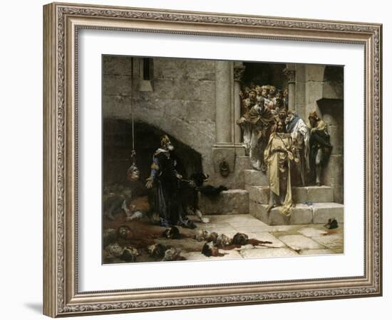 The Bell of Huesca, 1880-Jose Casado Del Alisal-Framed Giclee Print