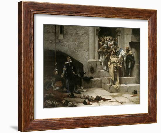 The Bell of Huesca, 1880-Jose Casado Del Alisal-Framed Giclee Print