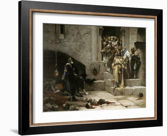 The Bell of Huesca, 1880-Jose Casado Del Alisal-Framed Giclee Print