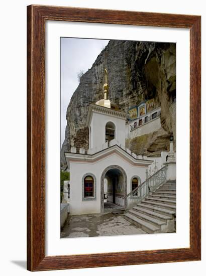 The Bell Tower of the Dormition (Assumption) Cave Monastery-null-Framed Photographic Print