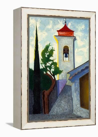 The Bell Tower oil on canvas laid on panel-Joseph Stella-Framed Premier Image Canvas