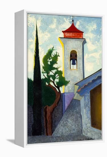 The Bell Tower oil on canvas laid on panel-Joseph Stella-Framed Premier Image Canvas