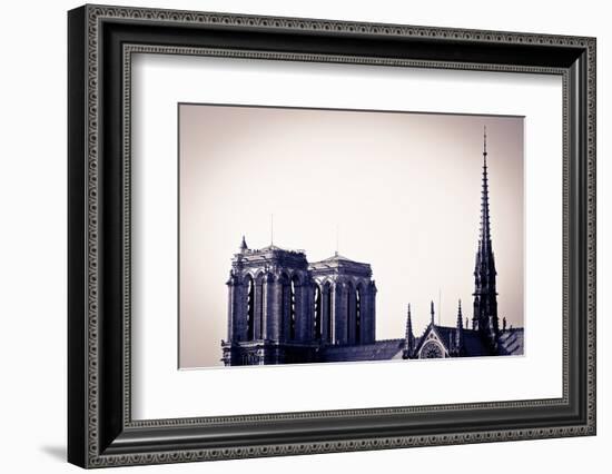 The Bell Towers of Notre Dame Cathedral, Paris, France-Russ Bishop-Framed Photographic Print