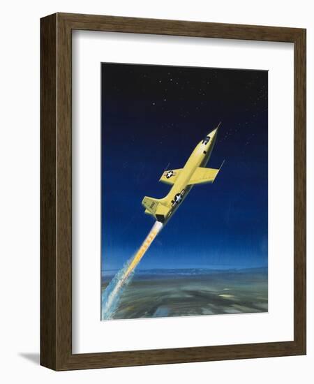 The Bell X-1-Wilf Hardy-Framed Giclee Print