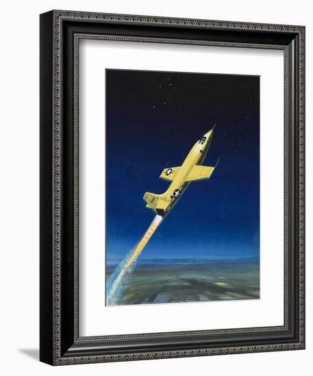 The Bell X-1-Wilf Hardy-Framed Giclee Print