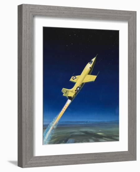 The Bell X-1-Wilf Hardy-Framed Giclee Print