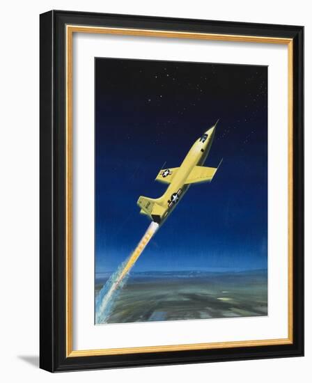 The Bell X-1-Wilf Hardy-Framed Giclee Print