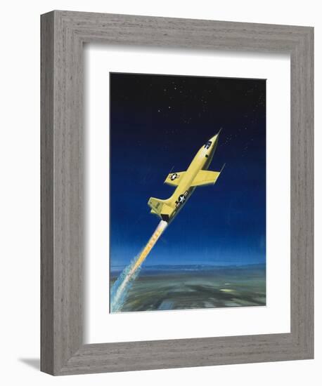 The Bell X-1-Wilf Hardy-Framed Premium Giclee Print