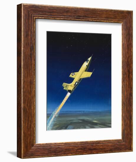 The Bell X-1-Wilf Hardy-Framed Premium Giclee Print