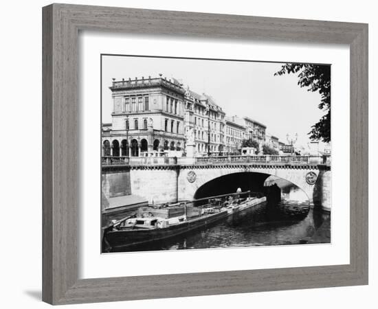 The Belle-Alliance Bridge, Berlin, circa 1910-Jousset-Framed Giclee Print