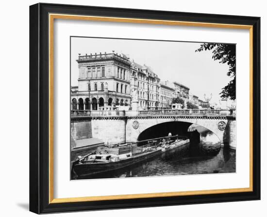 The Belle-Alliance Bridge, Berlin, circa 1910-Jousset-Framed Giclee Print