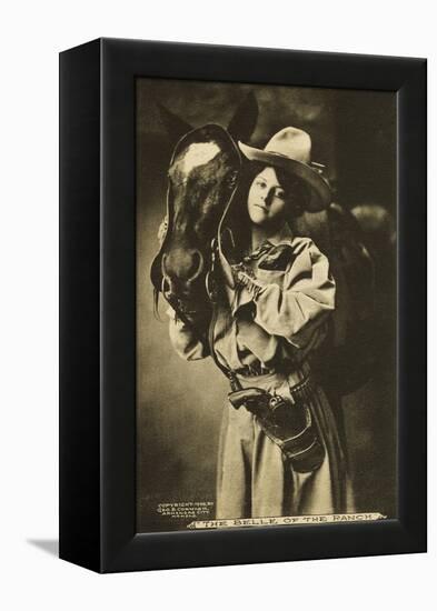 The Belle of the Ranch'-null-Framed Premier Image Canvas