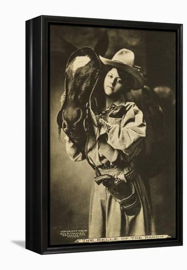 The Belle of the Ranch'-null-Framed Premier Image Canvas