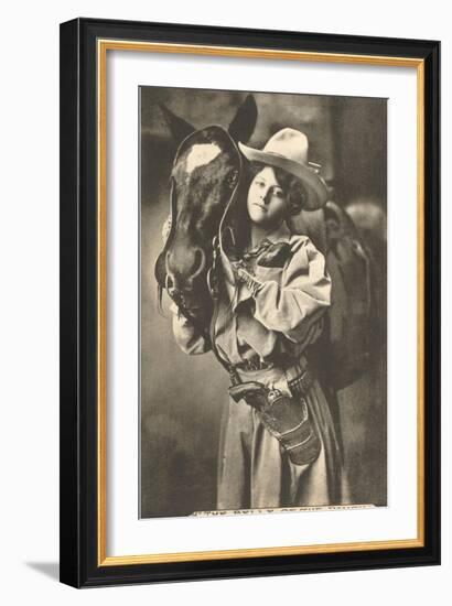 The Belle of the Ranch-null-Framed Art Print