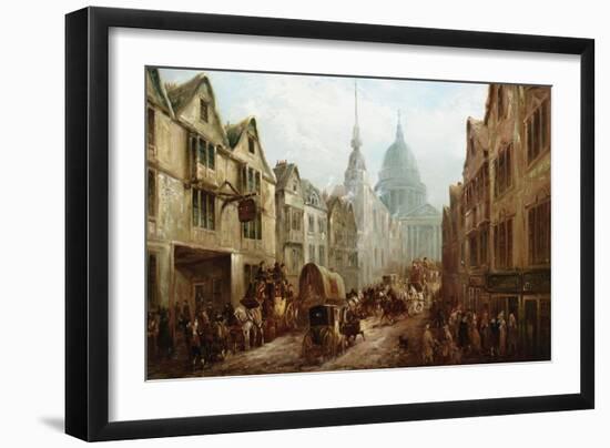 The Belle Savage Inn, Ludgate Hill, London-John Charles Maggs-Framed Giclee Print