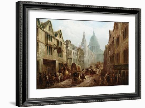 The Belle Savage Inn, Ludgate Hill, London-John Charles Maggs-Framed Giclee Print