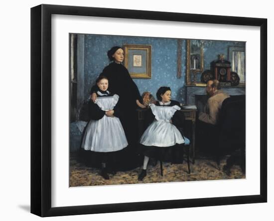 The Bellelli Family (La Famille Bellelli)-Edgar Degas-Framed Art Print