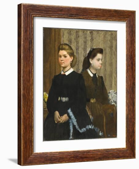 The Bellelli Sisters (Giovanna and Giuliana Bellelli), 1865-6-Edgar Degas-Framed Giclee Print