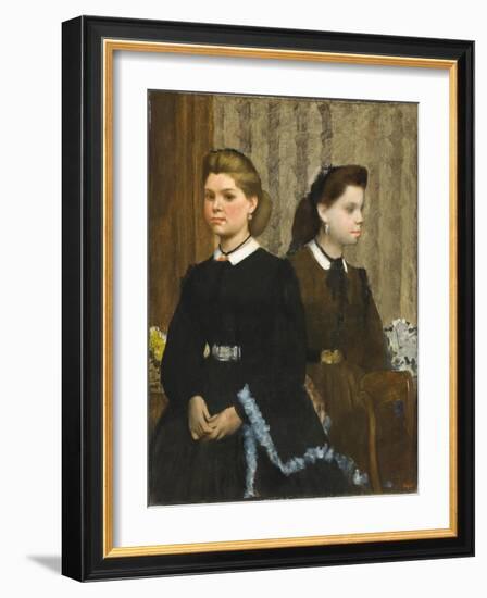 The Bellelli Sisters (Giovanna and Giuliana Bellelli), 1865-6-Edgar Degas-Framed Giclee Print