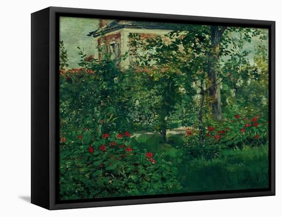 The Bellevue garden, 1880. Manet spent the last summers of his life outside Paris in Bellevue.-Edouard Manet-Framed Premier Image Canvas