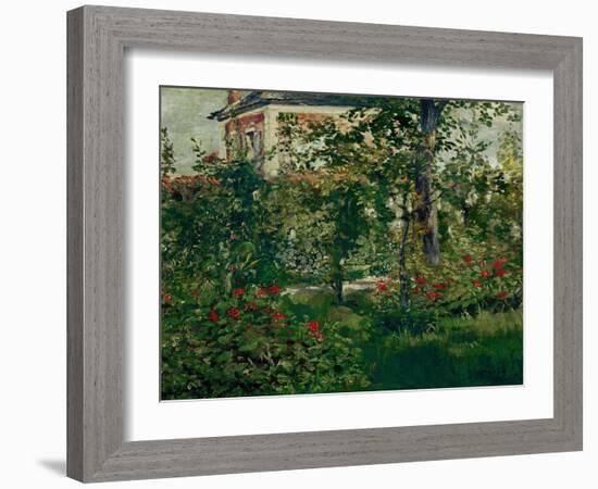 The Bellevue Garden, 1880-Edouard Manet-Framed Giclee Print