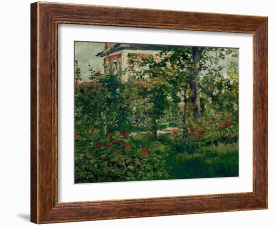 The Bellevue Garden, 1880-Edouard Manet-Framed Giclee Print