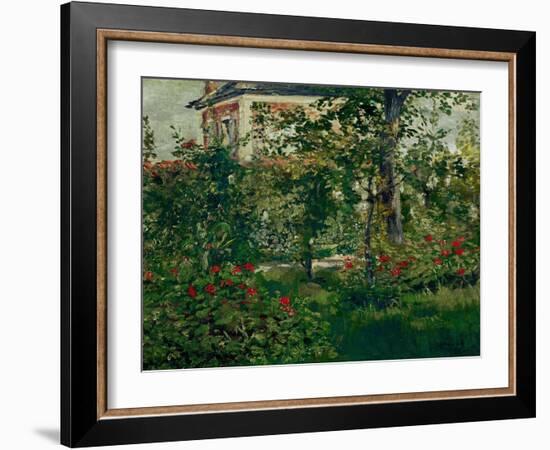 The Bellevue Garden, 1880-Edouard Manet-Framed Giclee Print