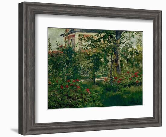 The Bellevue Garden, 1880-Edouard Manet-Framed Giclee Print