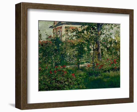 The Bellevue Garden, 1880-Edouard Manet-Framed Giclee Print