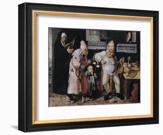 The Bellows Repairer-Hieronymus Van Aeken Bosch-Framed Art Print