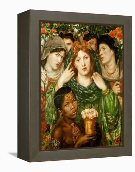The beloved (1873).-Dante Gabriel Rossetti-Framed Premier Image Canvas