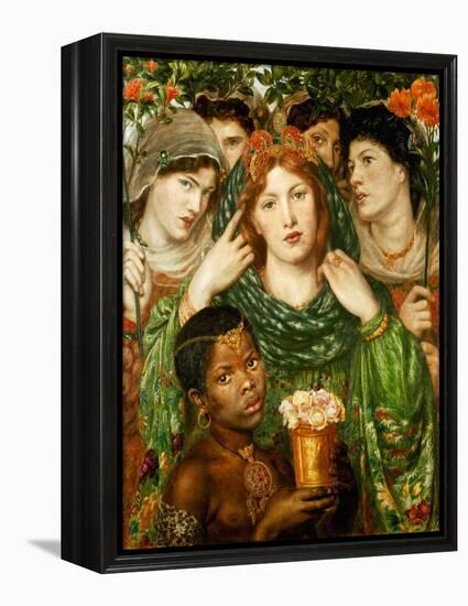 The beloved (1873).-Dante Gabriel Rossetti-Framed Premier Image Canvas