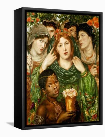 The beloved (1873).-Dante Gabriel Rossetti-Framed Premier Image Canvas