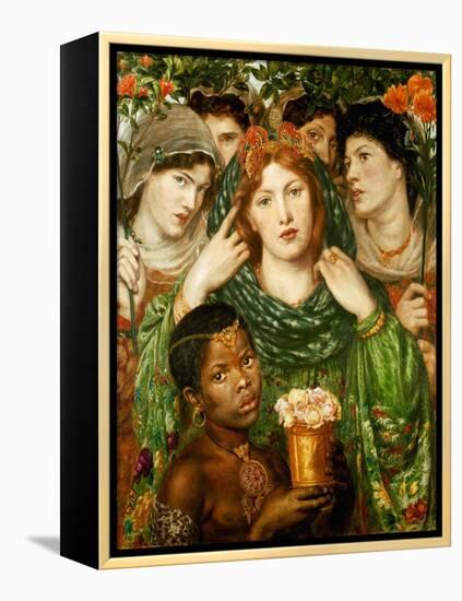 The beloved (1873).-Dante Gabriel Rossetti-Framed Premier Image Canvas