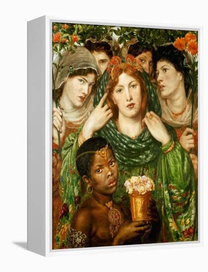 The beloved (1873).-Dante Gabriel Rossetti-Framed Premier Image Canvas