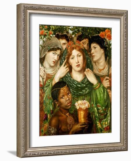 The beloved (1873).-Dante Gabriel Rossetti-Framed Giclee Print