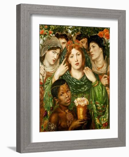 The beloved (1873).-Dante Gabriel Rossetti-Framed Giclee Print