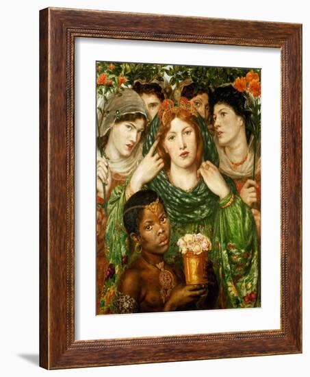 The beloved (1873).-Dante Gabriel Rossetti-Framed Giclee Print