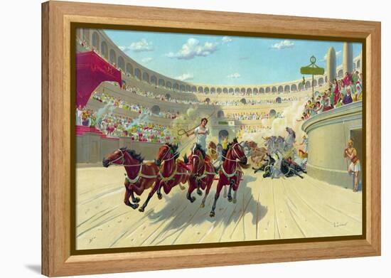 The Ben Hur Chariot Race-null-Framed Premier Image Canvas