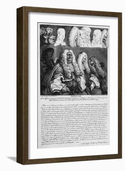 The Bench, 1758-William Hogarth-Framed Giclee Print