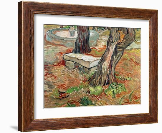 The Bench at Saint-Remy, c.1889-Vincent van Gogh-Framed Giclee Print