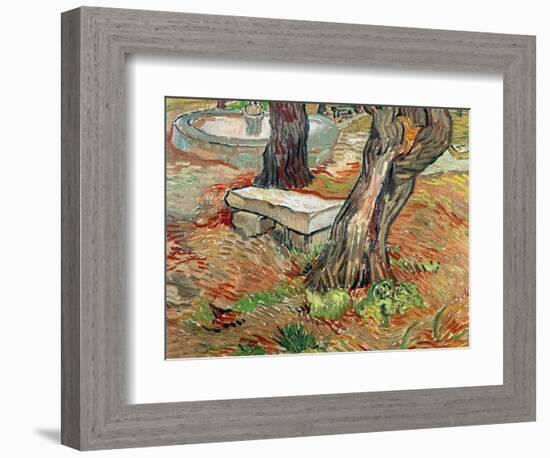 The Bench at Saint-Remy, c.1889-Vincent van Gogh-Framed Giclee Print