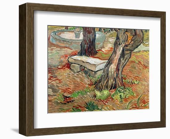 The Bench at Saint-Remy, c.1889-Vincent van Gogh-Framed Giclee Print