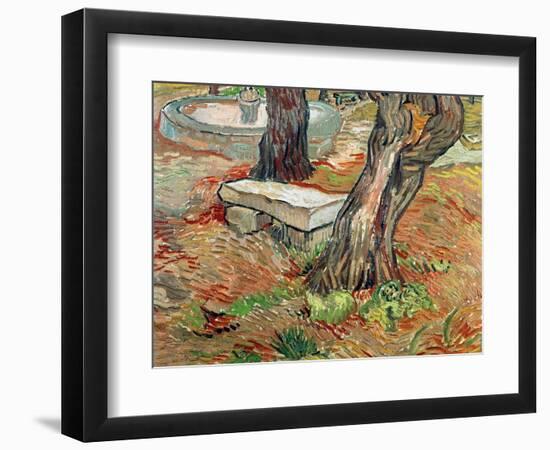 The Bench at Saint-Remy, c.1889-Vincent van Gogh-Framed Giclee Print