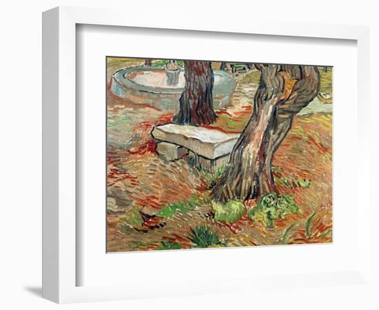 The Bench at Saint-Remy, c.1889-Vincent van Gogh-Framed Giclee Print