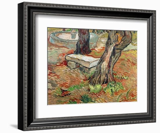 The Bench at Saint-Remy, c.1889-Vincent van Gogh-Framed Giclee Print